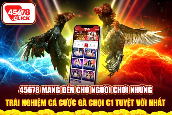 45678 mang đến cho người chơi những trải nghiệm cá cược gà chọi C1 tuyệt vời nhất