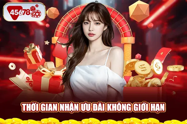 Thời gian nhận ưu đãi không giới hạn