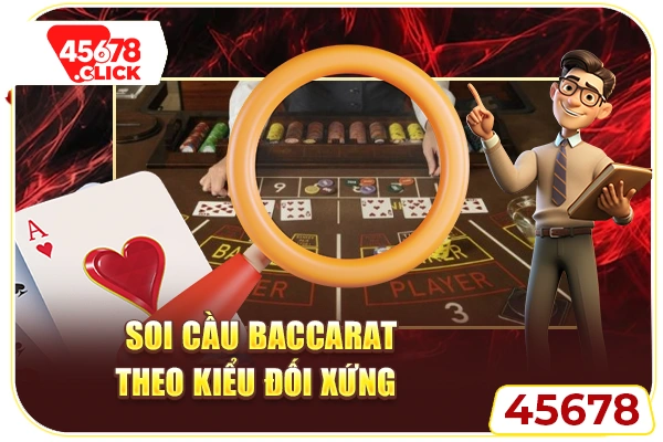 Soi cầu Baccarat theo kiểu đối xứng